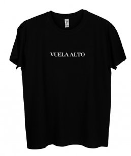 Camiseta Negra VUELA ALTO